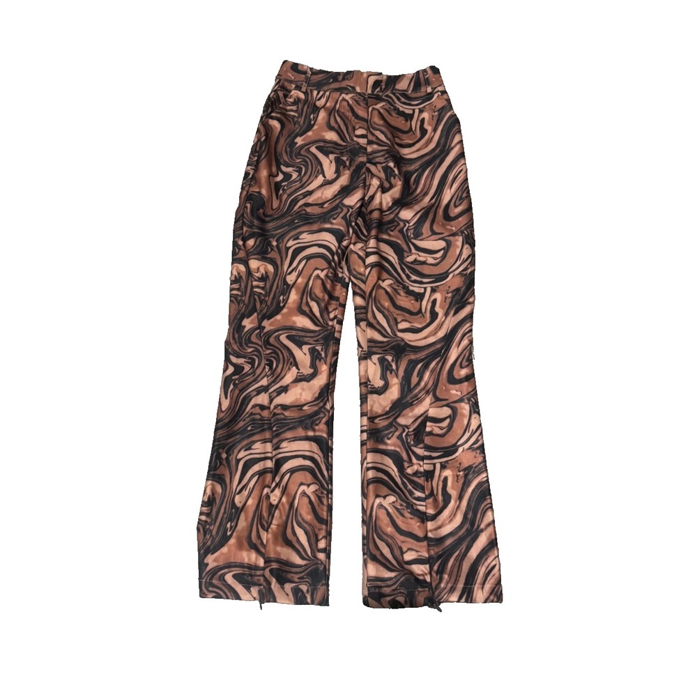 House of Sunny Pants 4 Small Brown Mahogany Paradise Printed